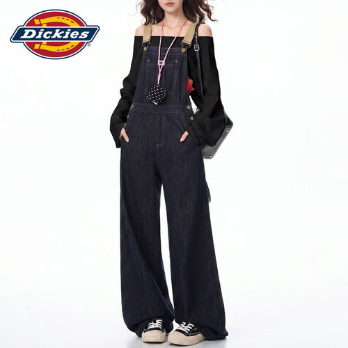 Dickies帝酷适美式牛仔风背带裤Y