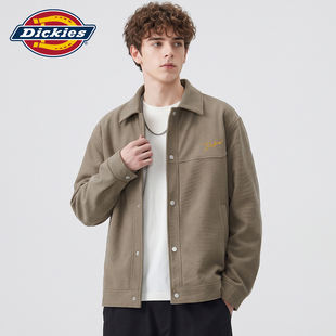 Dickies帝酷适秋季新款复古风宽松翻领夹克男士潮牌休闲百搭外套Y