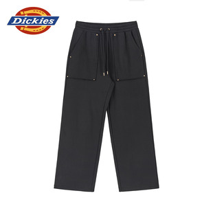 铆钉毛边效果 Dickies 型女士卫裤 25秋冬新款 松紧抽绳腰围 宽松版