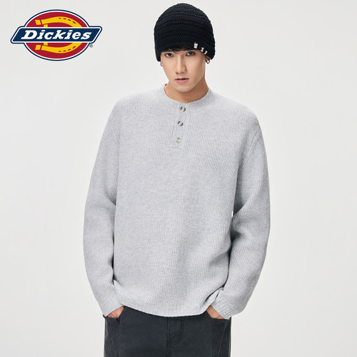 Dickies男秋季宽松百搭套头毛衣