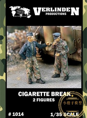 威灵顿Verlinden#1014原品 1/35 吸烟的虎式坦克兵树脂兵人