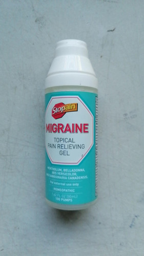 现货Stopain Migraine Topical Pain Relieving Gel 1.62
