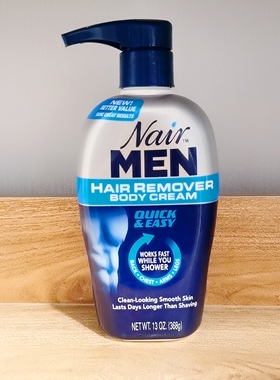 现货Nair Hair Remover Men Body Cream 368 ml Pump by Nair