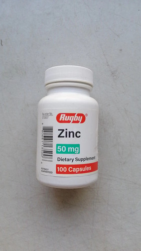 美国直邮  Rugby Zinc 50 mg, 100 Count Capsules 锌片