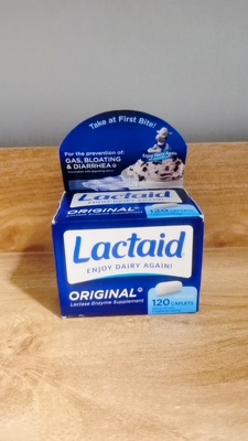 现货Lactaid Original Strength Lactose Intolerance Relief 120