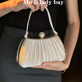 2025新款 高级感名媛晚宴手拿包大容量婚宴包手提包晚装 晚会穿旗袍