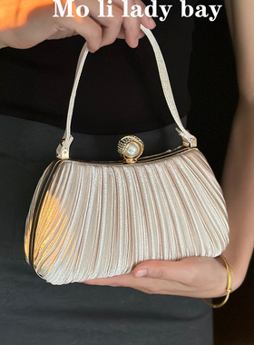 2025新款高级感名媛晚宴手拿包大容量婚宴包手提包晚装晚会穿旗袍