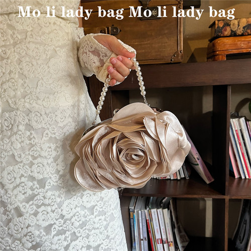 花朵手拿女包温柔旗袍包