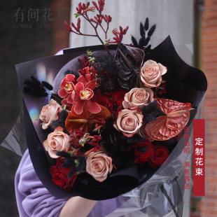 有间花店新品情人节花束上海同城配送开业生日静安区当天送达