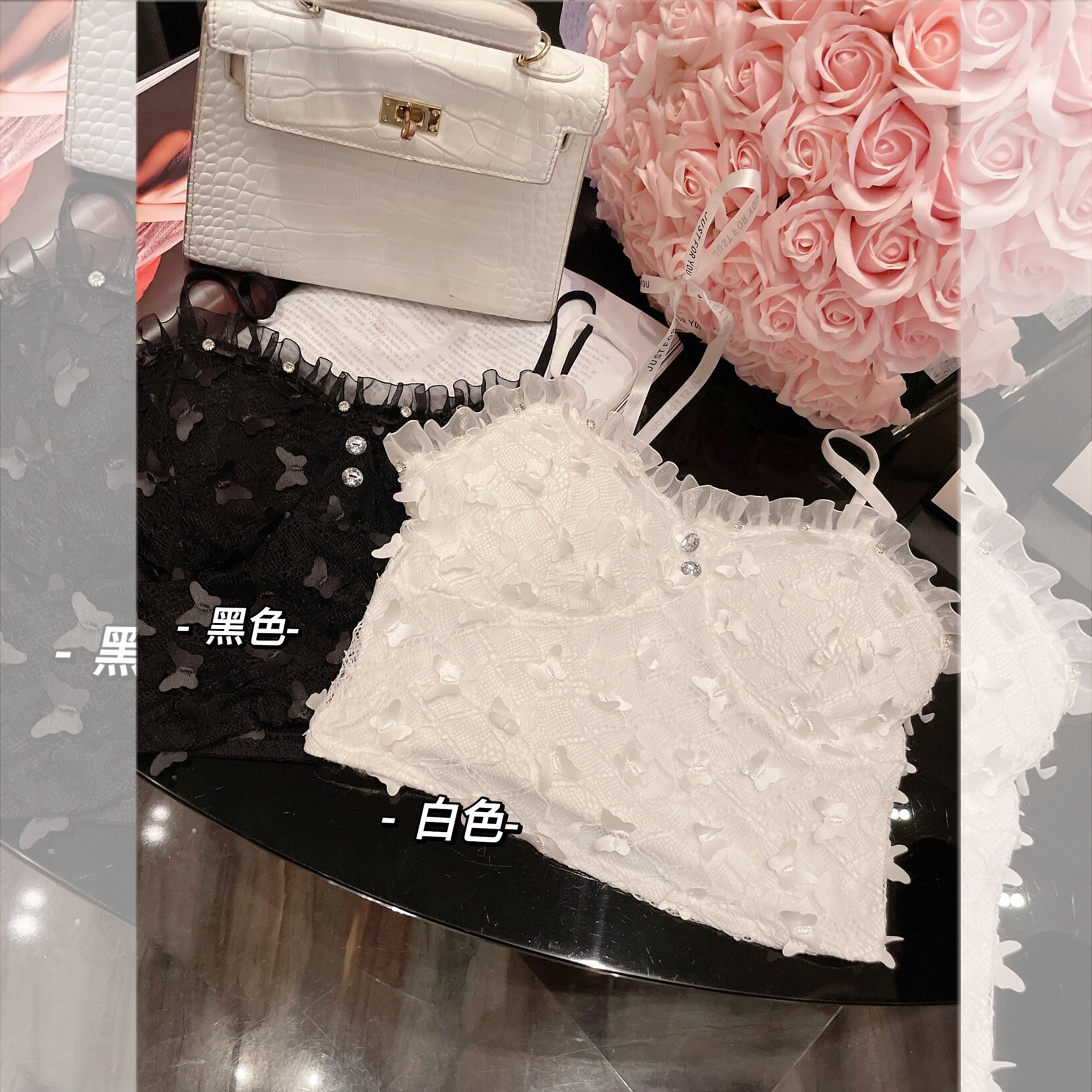 短款吊带背心钟菲夏款百搭
