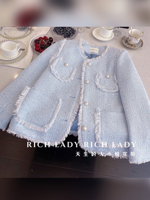 加厚夹棉小香风短外套