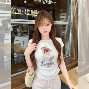 T恤女休闲上衣 显瘦百搭圆领长袖 现货闪发2026新款 韩版