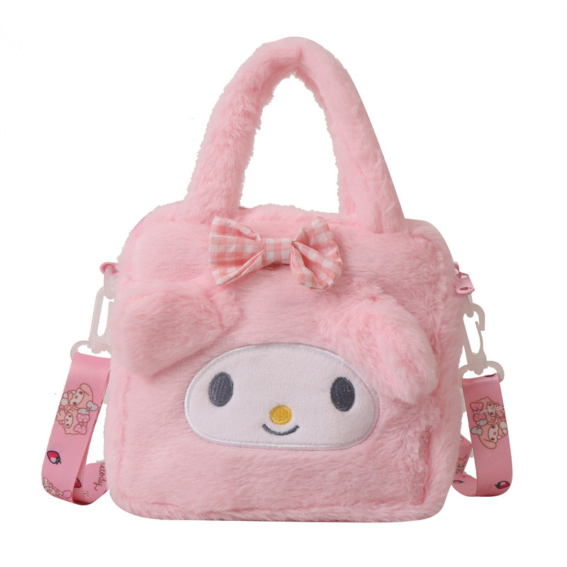 thumbnail for Plush bag cute girl student handbag 2026 new beauty girl mobile phone bag one shoulder crossbody bag