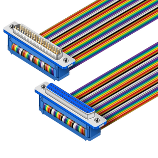 浮太DB37Pin排线DIDC DR37P公对公对母数据延长线COM头并口连接线