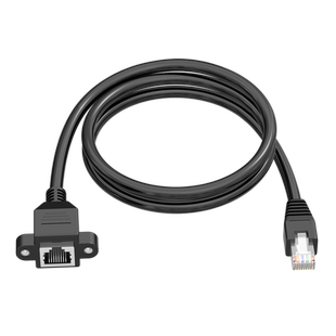 浮太RJ45网络6类网线延长线带螺丝孔固定超6类公转母1/1.5/2/3米