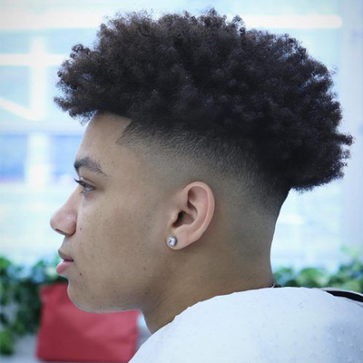 羊毛卷黑人烫假发蓬松爆炸补发片