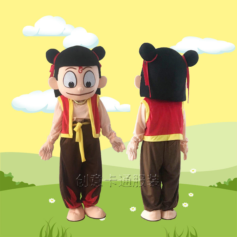 哪吒卡通人偶服装动漫人物行走玩偶服现货敖丙成人表演公仔服定制