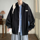 日系港风异色门襟装饰外套宽松大方春装男青年夹克2880P75控98，男装夹克，电商A034