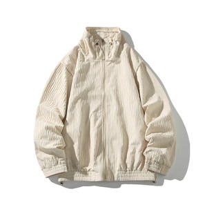 秋装个性夹克 青年男宽松休闲外套白底日系可二开 6633 P88控128,男装夹克,电商A034