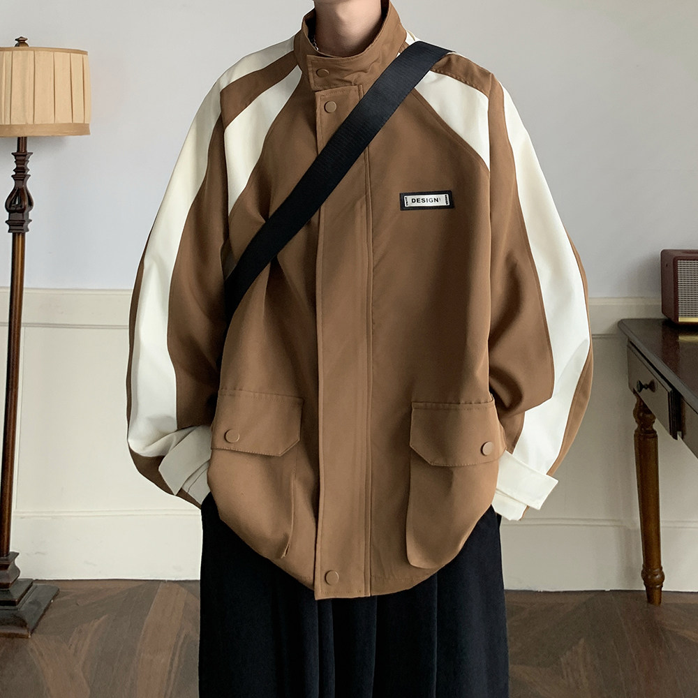 原创港风大码秋装外套冲锋衣帅气男休闲夹克A0342859P65控88，男装夹克，电商A034