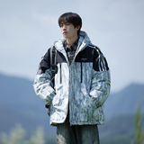 港风冬款大码连帽棉衣男装休闲加厚棉服潮牌外套6678P118控168，男装棉衣，电商A034