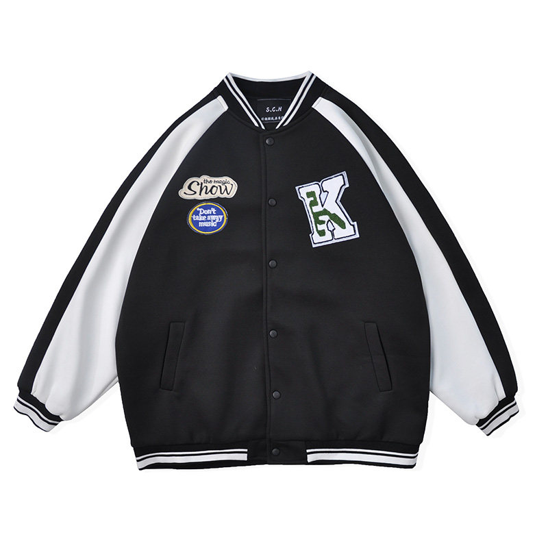 春秋款港风大码情侣棒球服潮男休闲夹克外套A0342259P70控88,男装夹克,电商A034
