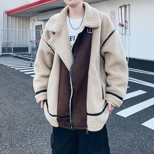 冬季宽松外套大码羊羔毛棉服男女潮牌加厚棉衣 6661 P118控178图片