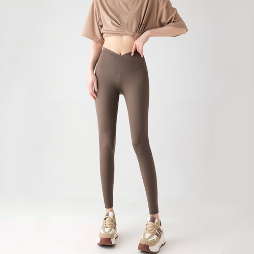 V腰高弹鲨鱼裤女提臀瑜伽打底