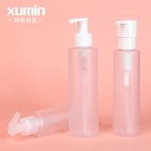 化妆品瓶包材100 150ml磨砂乳液瓶pet分装 瓶200ml白色压泵瓶FMG63