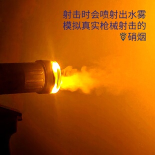 跨境新款MK3火光喷雾UZI联动回膛电动水枪 大容量自动喷水呲水枪