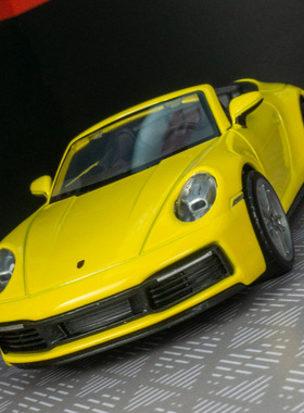 彩珀88706仿真堡时捷911咔雷拉合金车模回力敞篷金属跑车儿童玩具