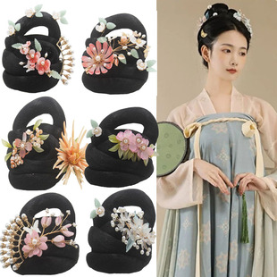 新款古风发包古装造型宋制汉服假发发髻影视剧赵盼儿同款发型头饰