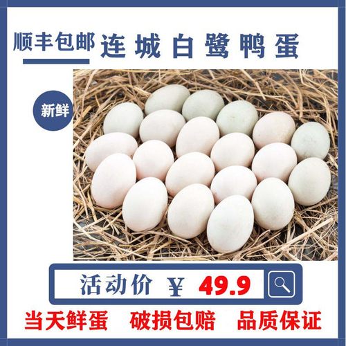 新鲜鸭蛋30枚农家散养白鹜