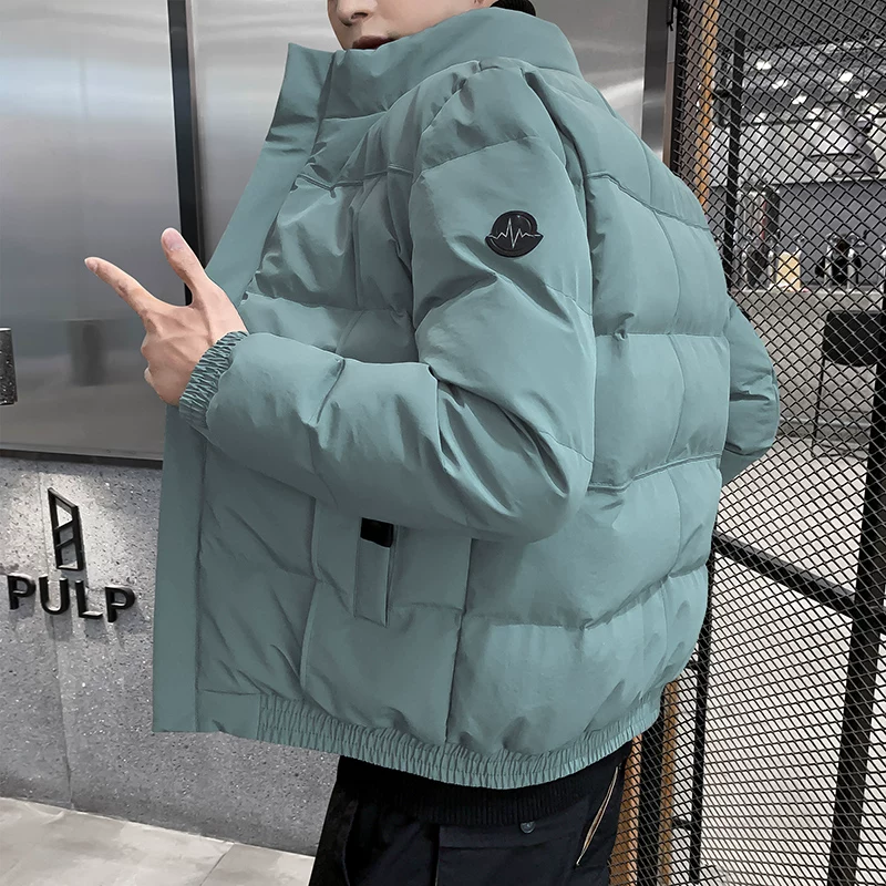 Short trend winter down jacket with down, 2021 collection, increased thickness, Korean style