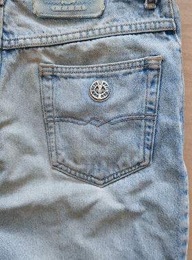 Fortei富铤牛仔裤古着vintage牛仔裤女牛仔萝卜哈伦裤90年代怀旧