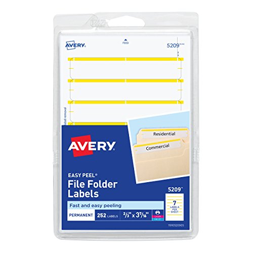 Avery Print or Write File Folder Labels for Laser