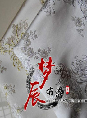 金银丝织锦布料古装童装娃衣礼服