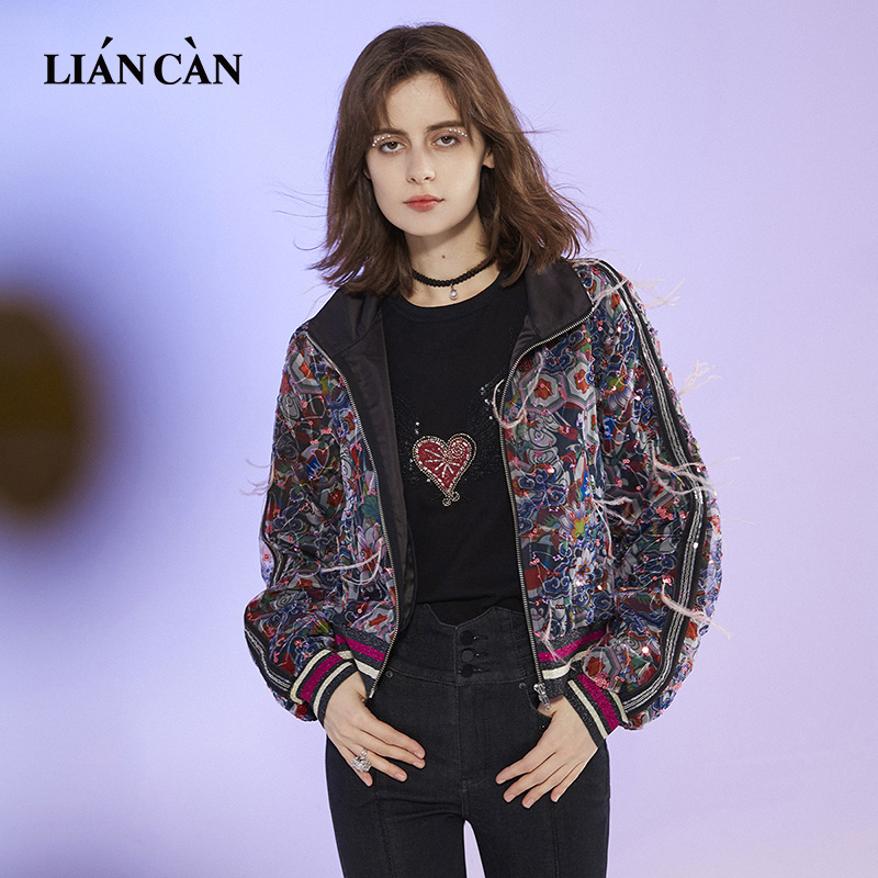 莲灿新款春夏减龄原创外套夹克女