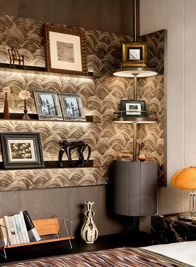 YOUPIN书柜上的摆件样板房书房书架南瓜台灯玉石蜡烛中古风软装