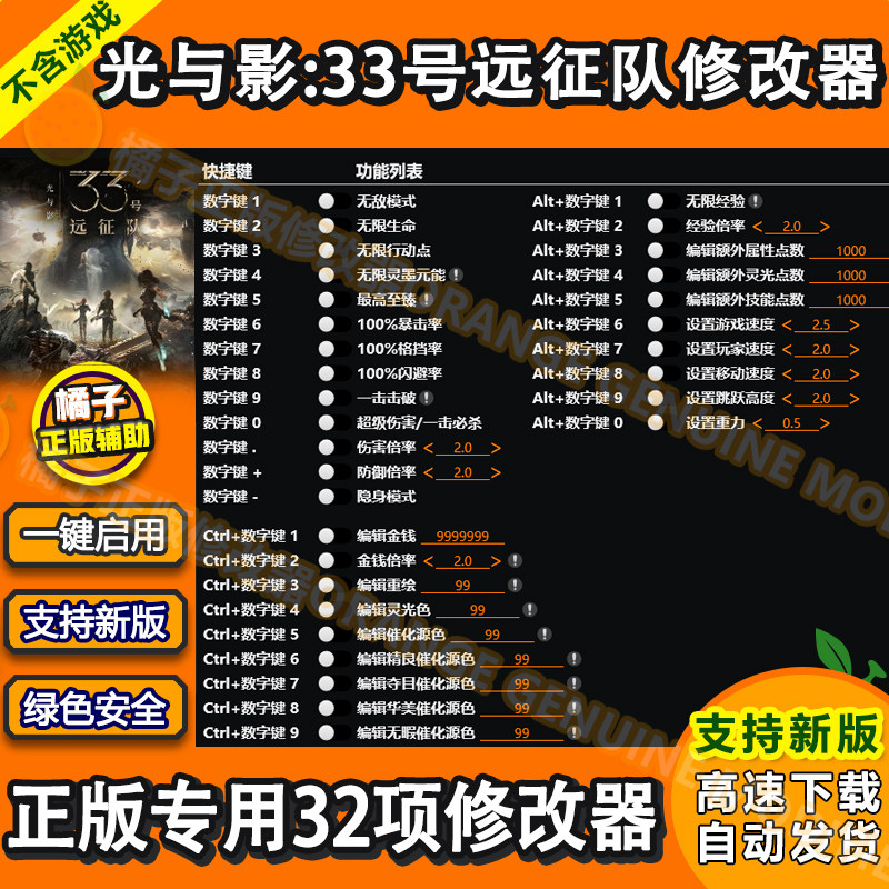 光与影33号远征队修改器 Steam正版专用电脑科技辅助工具不含游戏,电玩/配件/游戏/攻略,STEAM,淘宝优惠券,粉丝福利购,淘宝优惠卷