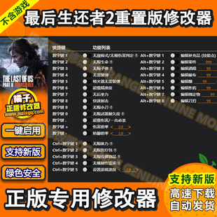 最后的生还者2重制版修改器 steam EPIC辅助电脑科技正版不含游戏