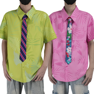 HOLOUNCOSER小欧家尼克狐狸衬衫领带尼克COS