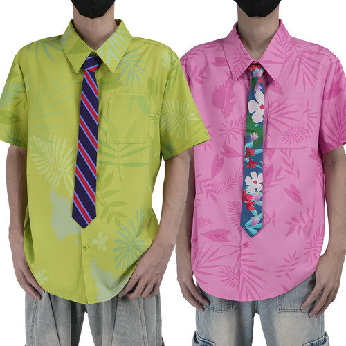 HOLOUNCOSER小欧家尼克狐狸衬衫领带尼克COS