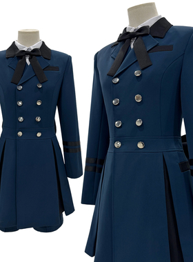 HOLOUNCOSER小欧家黑执事夏尔COS啵酱蓝色常服面料C服