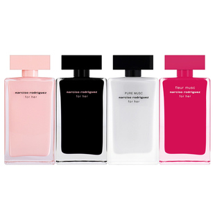 纳西素纳茜素同名粉瓶白黑红瓶女士香水精纯粉白胖子玫瑰麝香持久