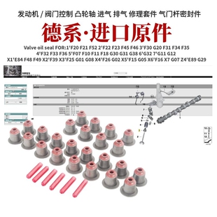 适用于宝马N46 N55 N52 N54 N20 X1X3 X5 X6 1 3 5 7系气门油封