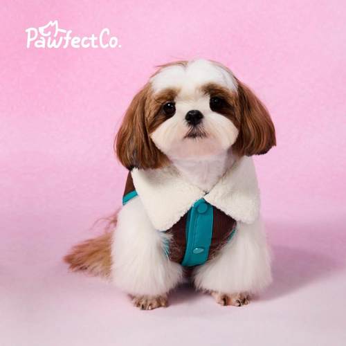 小型犬秋冬保暖毛绒背心狗狗衣服