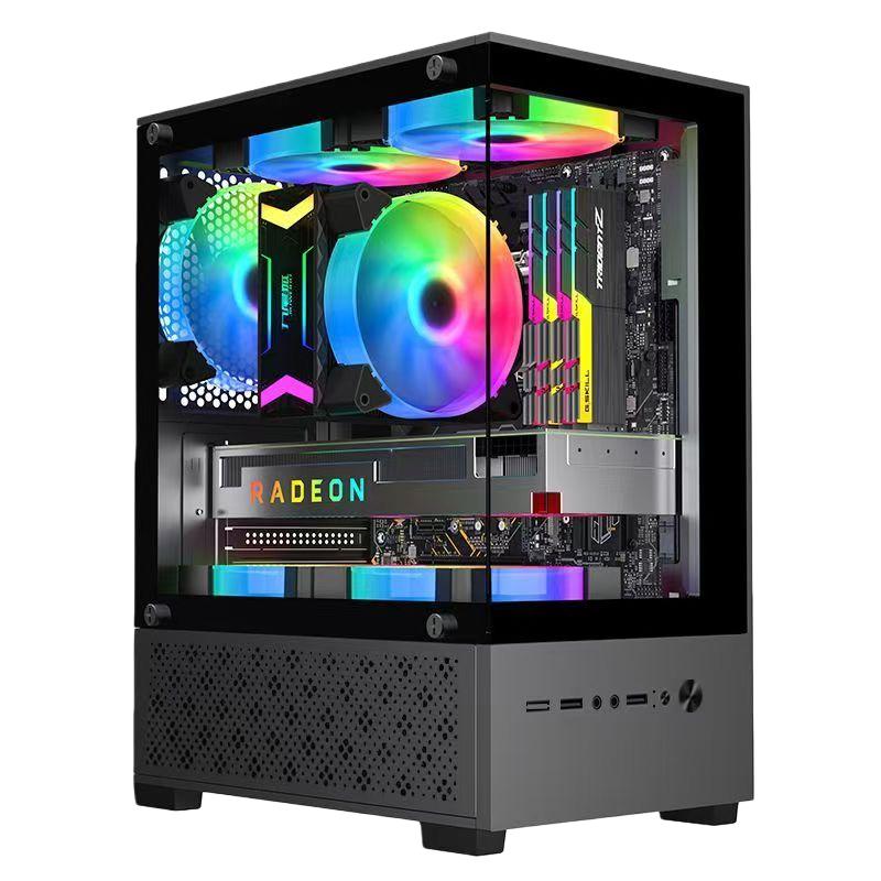 AMD锐龙R5 2600 六核吃鸡8G独立显卡电竞游戏台式电脑组装主机