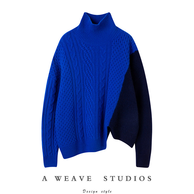 重磅！时尚直击内心！菱格绞花侧开叉高领羊绒衫女加厚纯羊绒毛衣,女装/女士精品,羊绒衫,淘宝优惠券,粉丝福利购,淘宝优惠卷