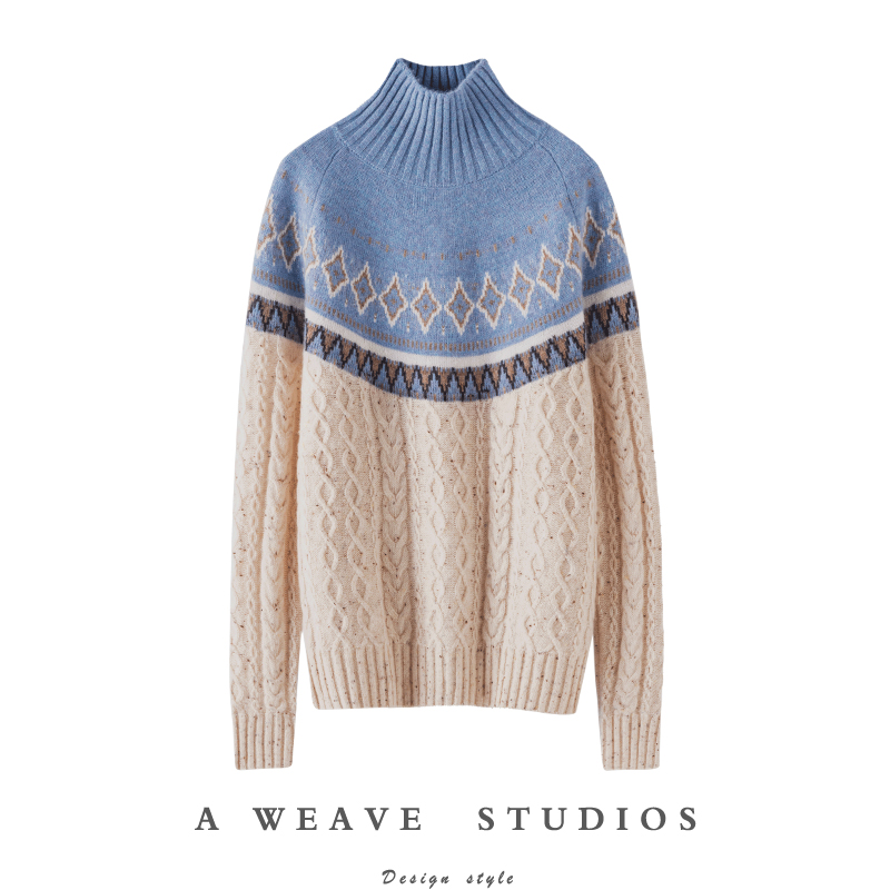 金贝绒高端100%纯山羊绒衫